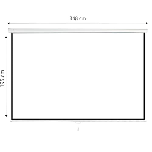Pantalla Proyector Manual 150' Blackout 16:9 Quick Release