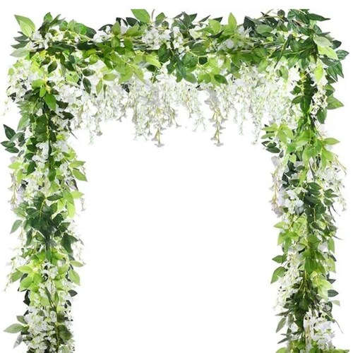 Guirnalda De Wisteria Flores Artificiales Decoración