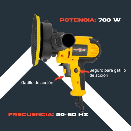 Pulidora Lijadora Electrica Rotativa  4500 Rpm 5 Pulgadas Coche Gutstark