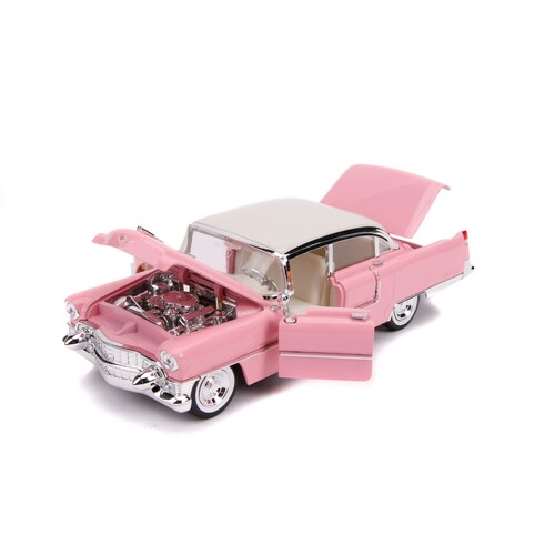 1955 Cadillac Fleetwood con Figura de Elvis Presley Jada Toys Hollywood Rides Escala 1:24