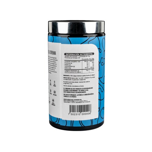 PURE Péptidos Bioactivos de Colágeno - 100% Colágeno Hidrolizado en polvo, Grass Fed, Non GMO. Sin olor y sin sabor. 100% soluble (30 porciones). BERAMANA