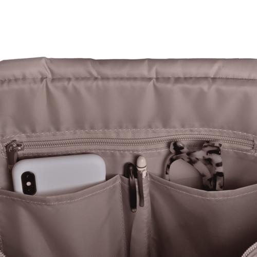 LuckyLy Bolsa para Laptop Mujer hasta 16 Pulgadas, Moderna con Múltiples Compartimentos, Modelo Tanya, Negro