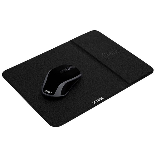 KIT ACTECK MOUSE INALAMBRICO/MOUSE PAD CARGA INALAMBRICA