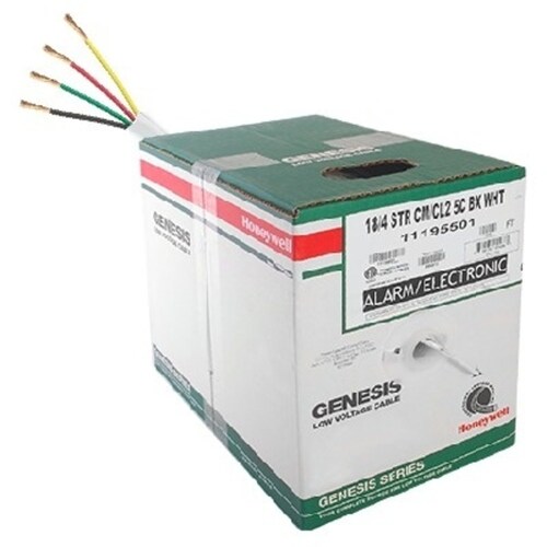 Honeywell Bobina de Cable para Alarma 1119-5501/500, 152 Metros, Blanco 