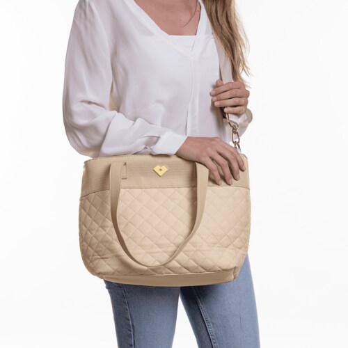 LuckyLy Bolsa de Mujer Crossbody tipo Tote Bag, Modelo Nika, Negro