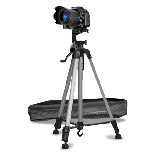 Tripie Reforzado Archy de 130 cm para Cámara y Celular con Patas con Punta de Goma antiderrapante (330A)