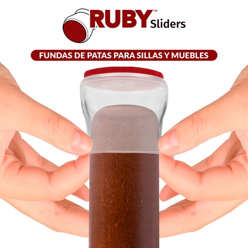 Fundas Para Patas De Muebles Ruby Sliders Flexibles Pack 16 piezas .