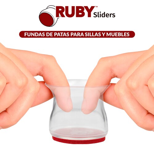 Fundas Para Patas De Muebles Ruby Sliders Flexibles Pack 16 piezas .