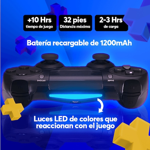 Control Genérico Compatible PS4 Slim/PRO Inalámbrico Plata