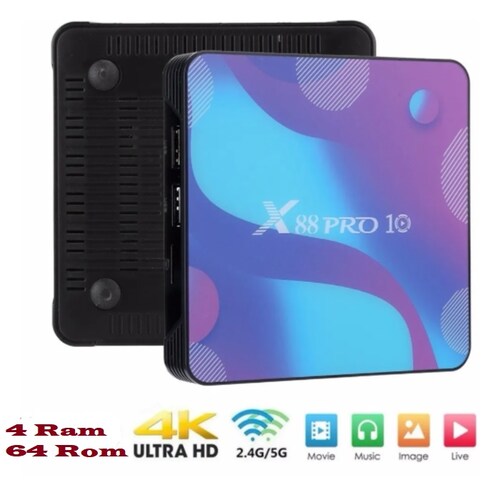 Android TV Box X88 4Gb RAM 64Gb ROM + Control de Voz 