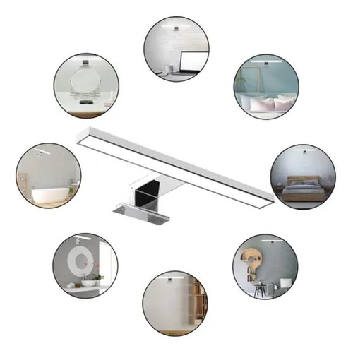 Lámpara Pared Led Para Espejo De Baño Moderna Luz Blanca30cm