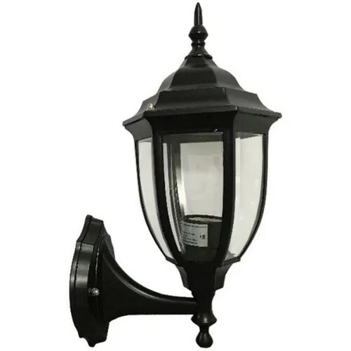 Farol Decorativo Tipo Español Negro Exterior Luminario Pared