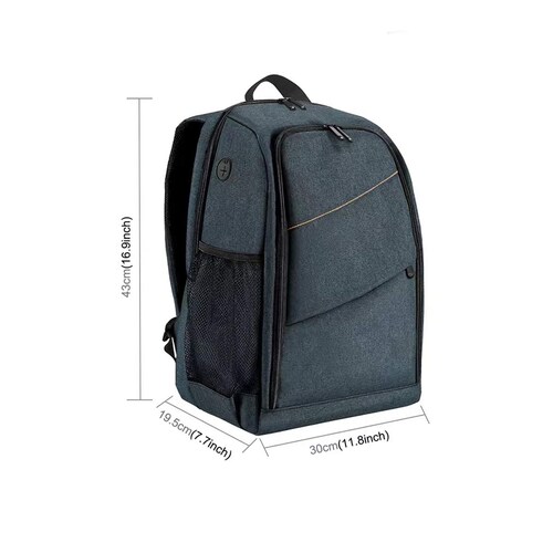 Tec4Home Mochila Para Laptop y Cámara Fotográfica Premium Gris, T4H-FC-03