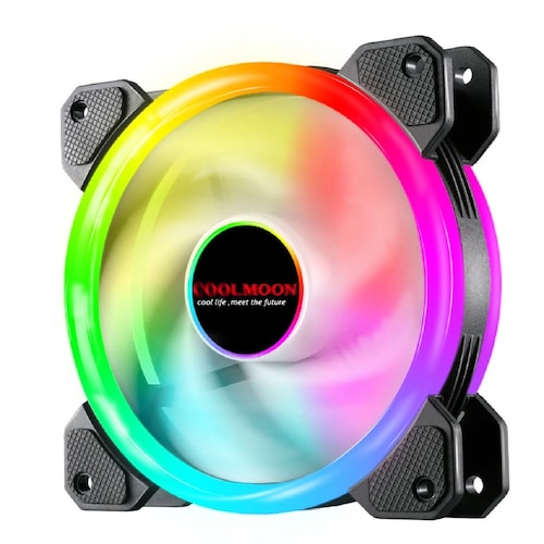 3 Ventiladores Gamer Para Cpu Con Luz LED RGB.