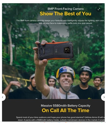 Ulefone Armor 8 Negro 4+64 Ip 68 