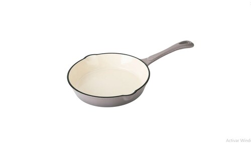 Sartén De Hierro Fundido Esmaltado De 20 Cm Hamilton Beach Gris