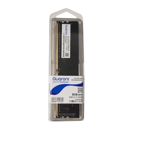 Memoria RAM Quaroni QDD48G2400-U DDR4 2400MHz 8GB CL17 interna para computadora pc negro placa
