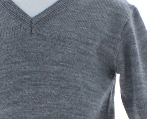 Sueter Niño Liso Algodón Gris  Cuello V 2972 1 a 16 Años.