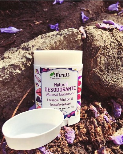 Desodorante natural Turati aroma Lavanda-árbol de té 3 piezas