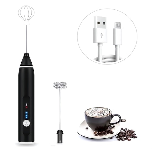 Espumador de leche eléctrico, Espumador de café, USB portátil