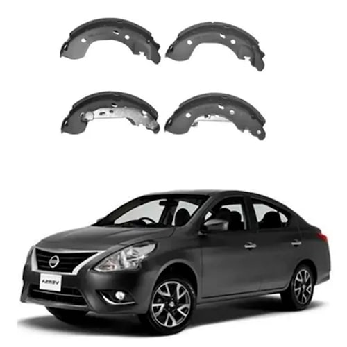 Balatas Traseras De Tambor Nissan Versa 1.6l Wagner