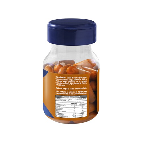 Curcuma con Pimienta Negra (Piperina), 1.3 g c/u, 30 Capsulas
