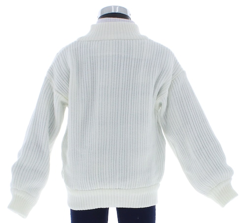 Chamarra Niño Tejido Blanco 3001 1 a 16 Años.