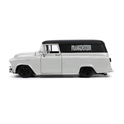 Miniature Chevrolet Suburban 1/64 Auto World Bleu Foncé/blanche 1966 - Voiture-m