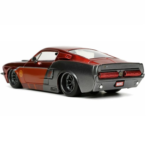 1967 Ford Shelby  Mustang  GT-500 con Figura Star Lord Guardianes De La Galaxia JADA TOYS  Escala  1:24