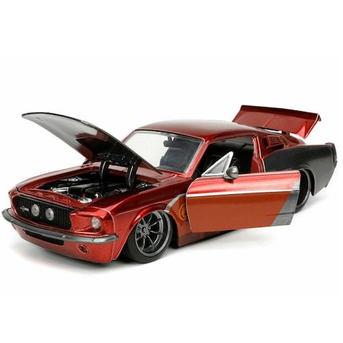 1967 Ford Shelby  Mustang  GT-500 con Figura Star Lord Guardianes De La Galaxia JADA TOYS  Escala  1:24