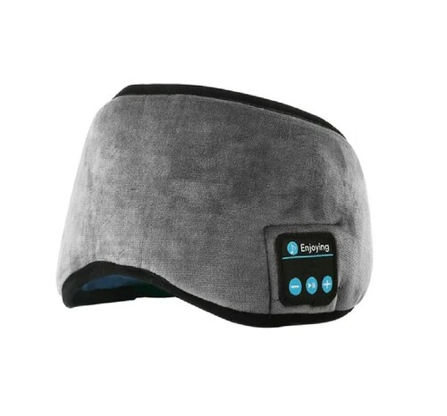 Antifaz Para Dormir Cubre Ojos Bluetooth Musica Gris