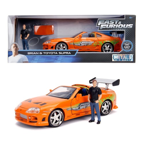 1995 Toyota Supra con fig Brian Rapido y Furioso JADA TOYS ESCALA 1:24 OFERTA!