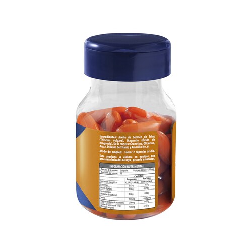 Magnesio con Germen de Trigo, 30 Capsulas, 1.3 g c/u, Vitaminas y Minerales