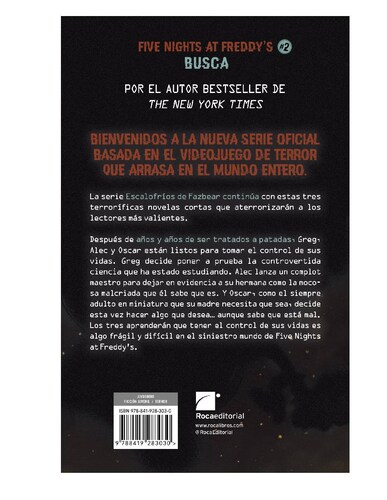 Libro Five Nights at Freddy's | Escalofríos de Fazbear 2 - Busca.