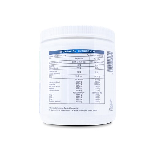 Colagener Polvo Sabor Piña, 450 G, Biomiral 