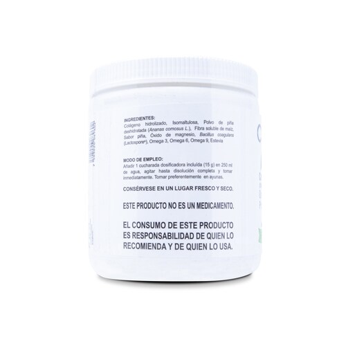 Colagener Polvo Sabor Piña, 450 G, Biomiral 