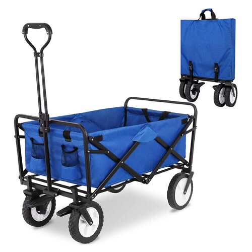 Carrito plegable para exteriores multifuncional, vagón de carga portátil