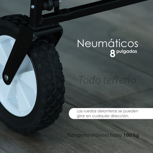 Carrito plegable para exteriores multifuncional, vagón de carga portátil