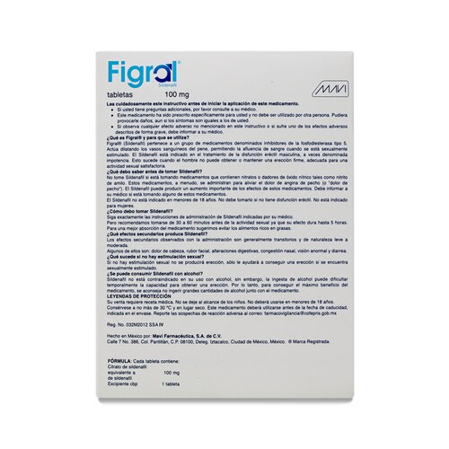 Figral Sildenafil 20 Tabs. 100 Mg Mavi 