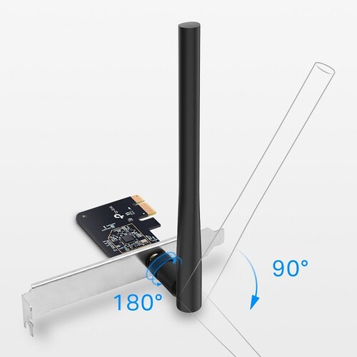 Tarjeta De Red PCI-E 1x Inalambrica Tp-Link ARCHER T2E AC600 Banda Dual.