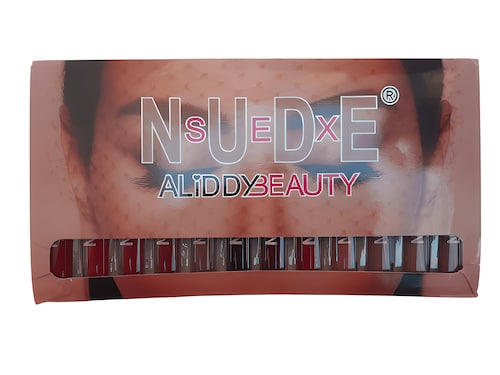 Set de 12 Labiales Mate Larga Duracion Nude.