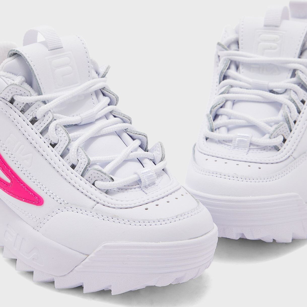 Tenis Fila Disruptor II Blanco Rosa de Ni as