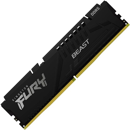 Memoria Ram DDR5 Kingston Fury Beast 4800MHz 16GB PC5-38400 Negra KF548C38BB-16