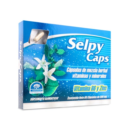 Selpy Caps Vitamina B6 Y Zinc Capsulas De Mezcla Herbal Vitaminas Y Minerales Suplemento Alimenticio 