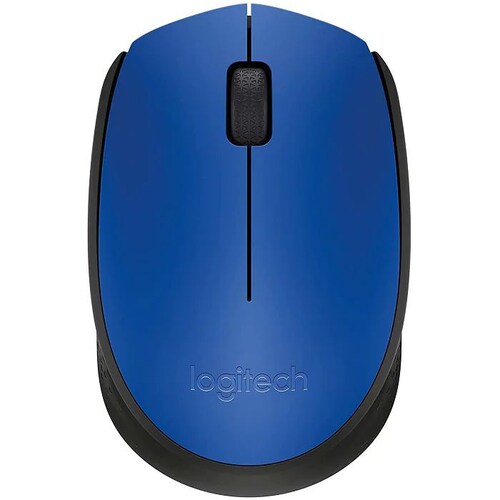 Mouse Inalámbrico Logitech M170 Azul y Negro