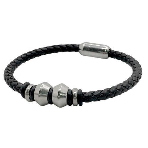 Pulsera Boscaini Con Dije De Acero 770502