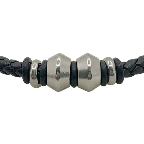 Pulsera Boscaini Con Dije De Acero 770502