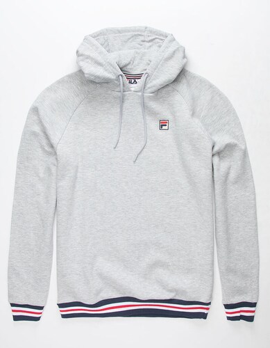 Sudadera Fila Vintage College Gris De Caballero Original.