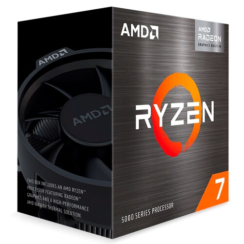 Procesador AMD Ryzen 7 5800X, AM4, 8 Núcleos, hasta 4.7 GHz, sin Gráficos, sin Disipador.
