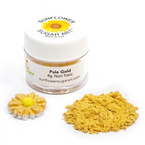 Polvo Brillos Comestible Matizador Dorado Pálido Ld-032